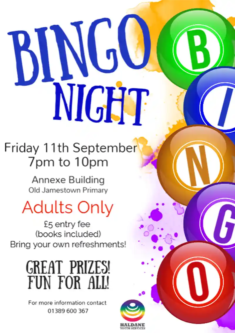 Bingo with Haldane Youth Services Bingo with Haldane Youth Services
