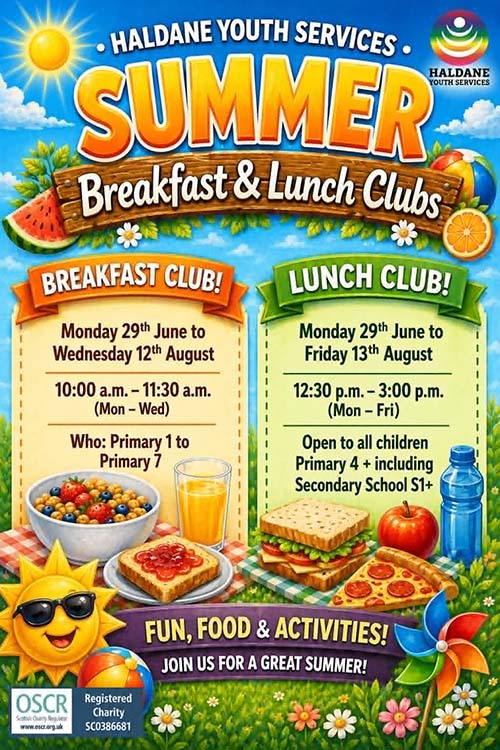 Summer 2026: Breakfast / Lunch clubs Summer 2026: Breakfast / Lunch clubs